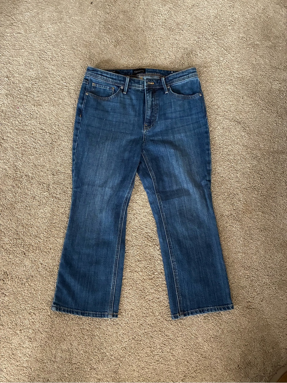 Talbots Women’s Boot Cut Jeans in Blue Wash